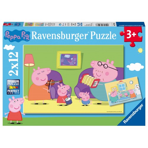 PUZZLE 2x12 PEPPA THE PING - RAVENSBURGER