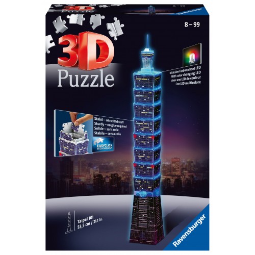 Puzzle 3D Night Edition 216 TAIPEI - RAVENSBURGER