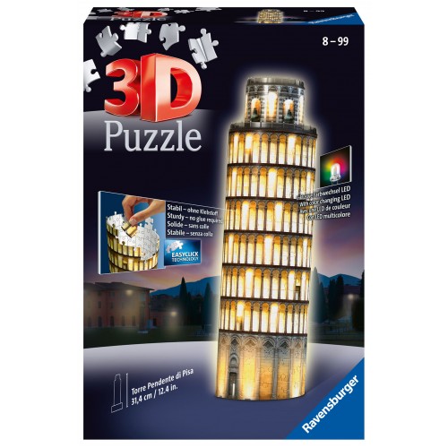 Puzzle 3D Night Edition 216 PISA - RAVENSBURGER