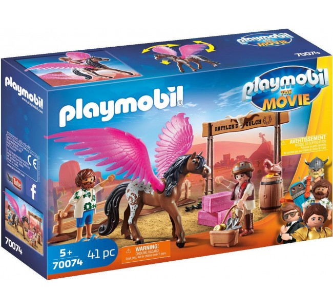 70074 playmobil the movie marla and del withflying hors 